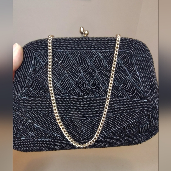 Two Vintage Handmade Beaded Small Clutch Evening Bags Made In Japan - Picture 6 of 13